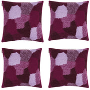 Pack of 4 Giovanni Fuchsia Purple Cushion Cover Made In Europe V416-455288F10PK4