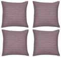 Pack of 4 Fern Rose Soft Pink & White 50x50cm Cushion Covers. Made In Europe. V416-45594R05PK4