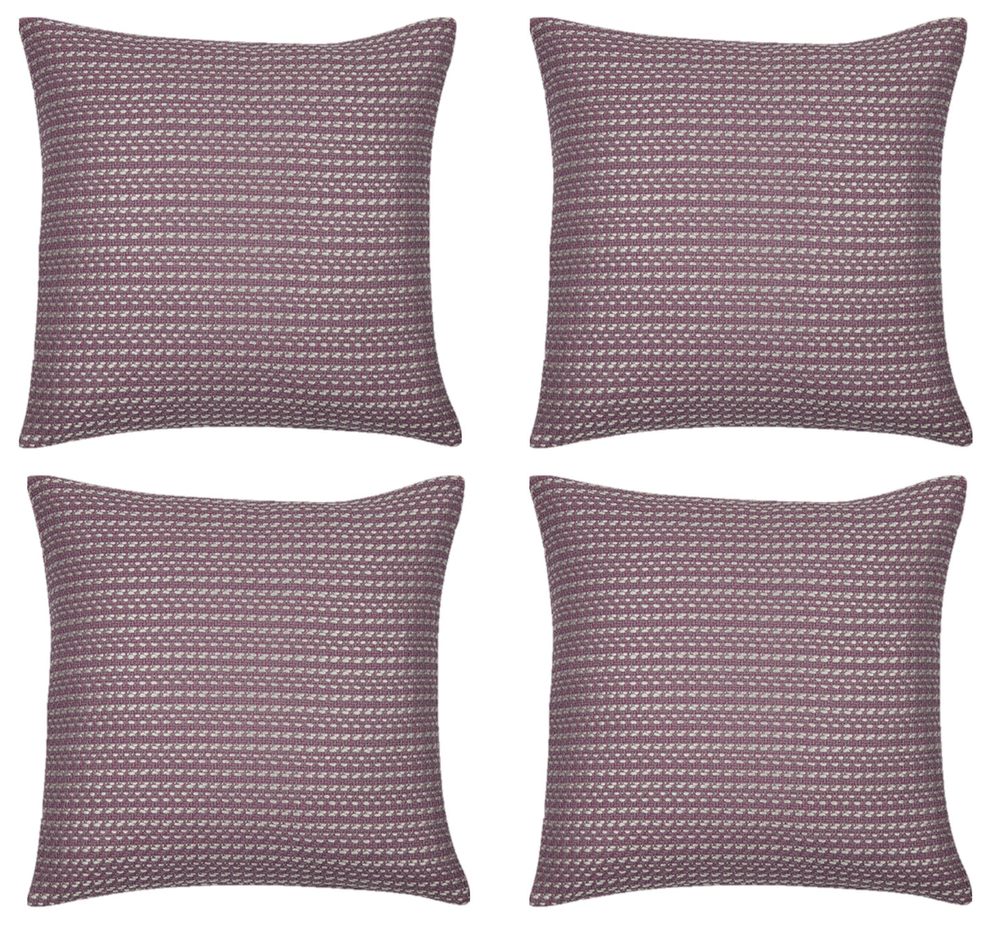 Pack of 4 Fern Rose Soft Pink & White 50x50cm Cushion Covers. Made In Europe. V416-45594R05PK4