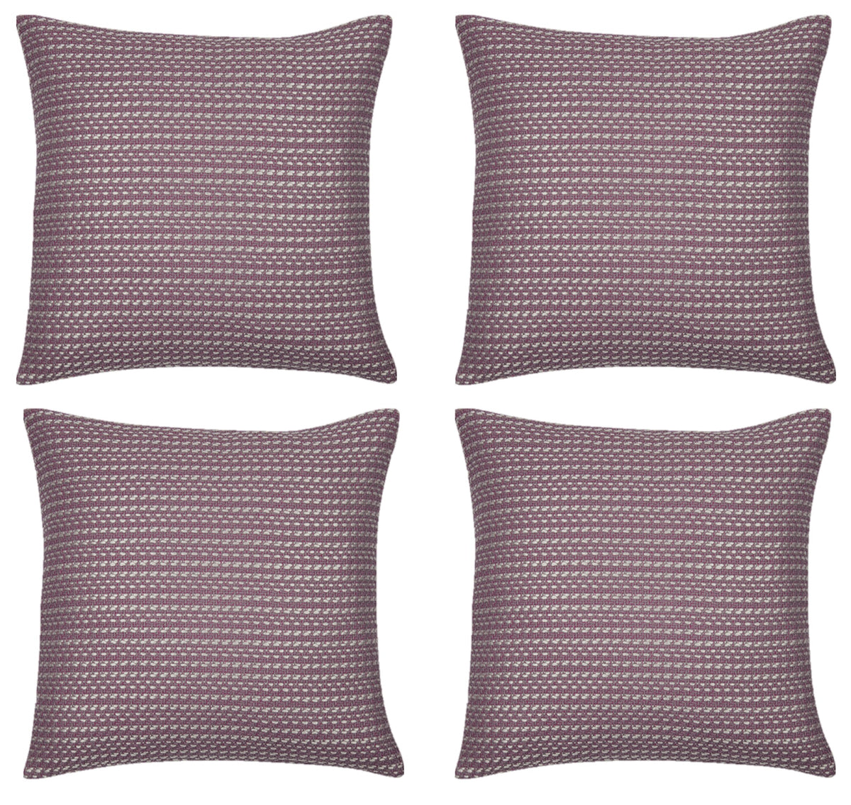 Pack of 4 Fern Rose Soft Pink & White 50x50cm Cushion Covers. Made In Europe. V416-45594R05PK4