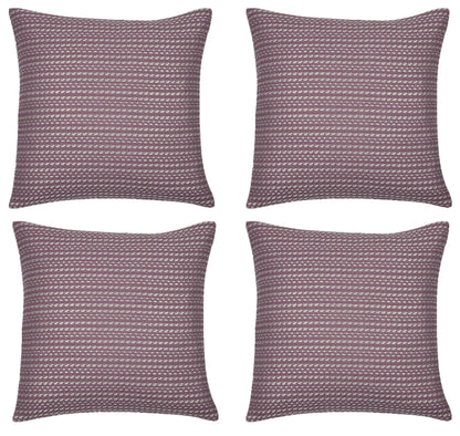 Pack of 4 Fern Rose Soft Pink & White 50x50cm Cushion Covers. Made In Europe. V416-45594R05PK4