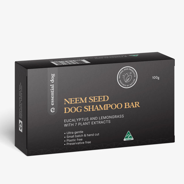 Essential Dog Shampoo Bar (Eucalyptus, Neem & Lemongrass) V422-DSB100N