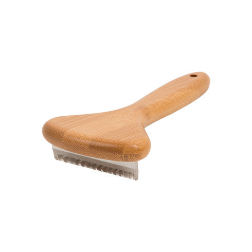 Natural Bamboo Deshedding Tool: Cats & Dogs V422-DST-M