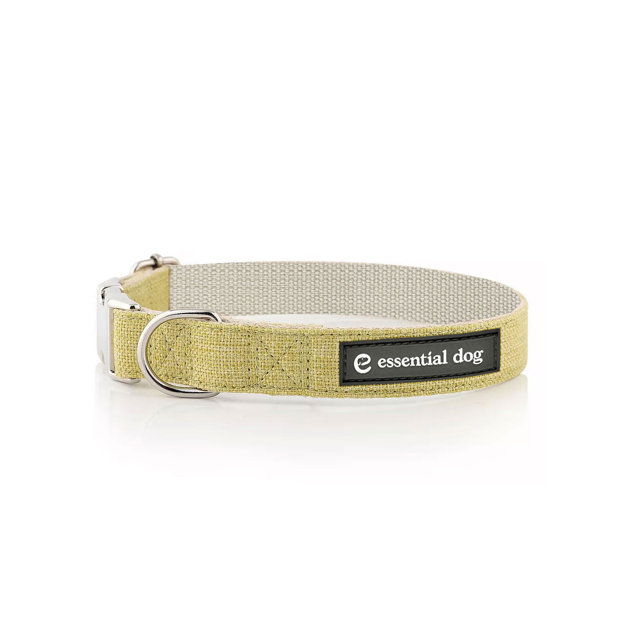 Natural Hemp & Cotton Dog Collar (Grass Green) V422-HC-G-M