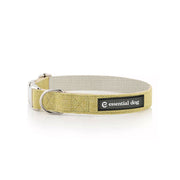 Natural Hemp & Cotton Dog Collar (Grass Green) V422-HC-G-S
