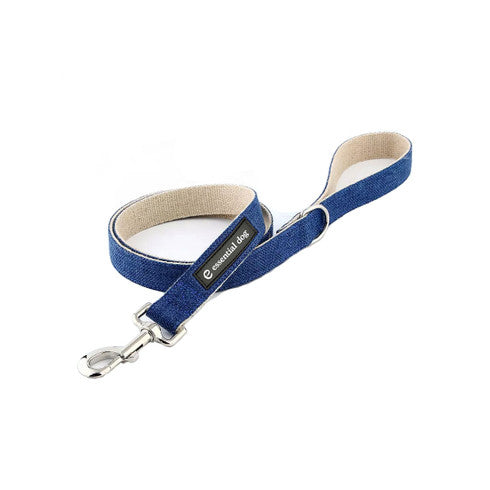 Natural Hemp & Cotton Dog Lead Leash (Ink Blue) V422-HL-B-XS