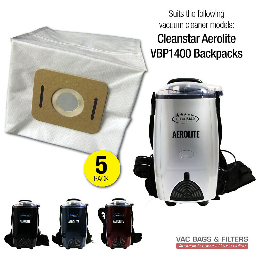 5 x Vacuum Bags for Cleanstar Aerolite VBP1400 Backpacks V424-AF500S