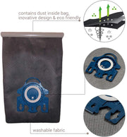 Reusable Vacuum Cloth Bags for Miele GN & FJM Vacuum Cleaners V424-BG-GNCLOTH