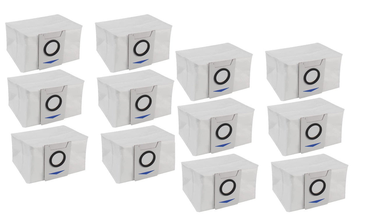 12 X Auto Empty Station Dust Bags For Ecovacs Deebot X1 Omni Series Robots V424-DE-BAGX1X12