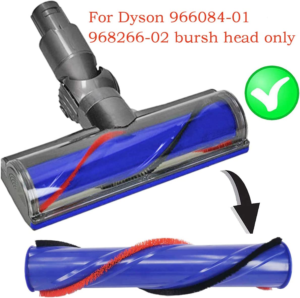 Roller brush for Dyson V6 Absolute, Motorhead, Animal Origin & Animal Extra V424-DY-RBV6