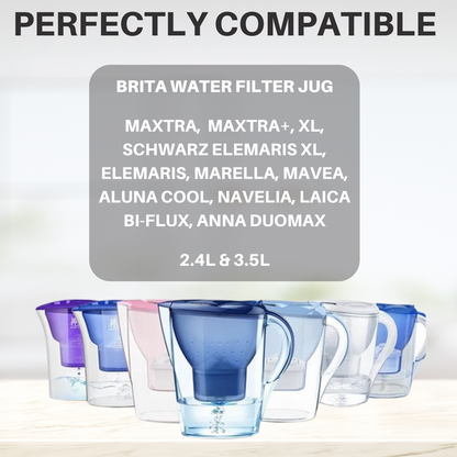 Hygieia 6 Pack - Water Jug Cartridge Filters - For Most Brita Water Jugs V424-FILT-BRIX6