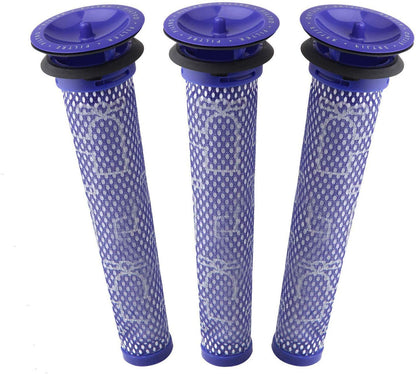 3 x Filters for DYSON V6, V7, V8, DC58, DC59, DC61, DC62 stickvac V424-FILTD-PV6X3