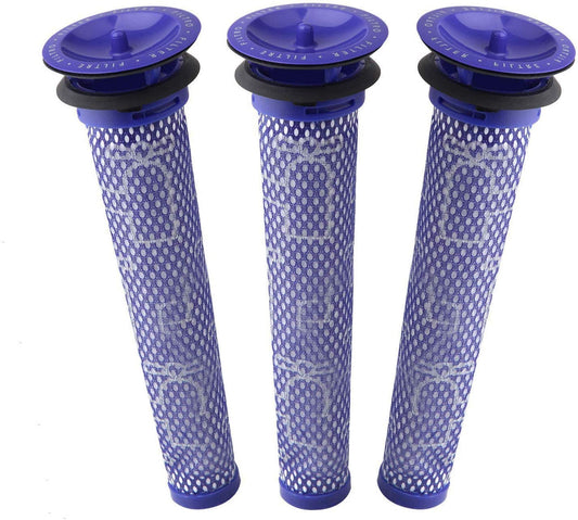 3 x Filters for DYSON V6, V7, V8, DC58, DC59, DC61, DC62 stickvac V424-FILTD-PV6X3