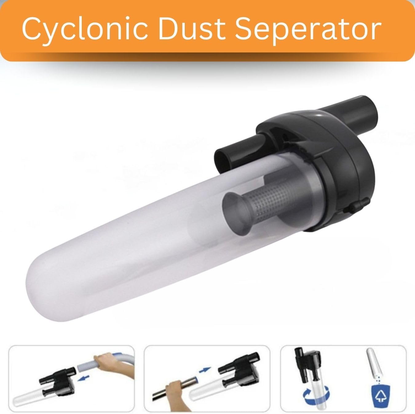 Hygieia Cyclonic Dust Separator (Bag Saver) - For Most Vacuum Brands V424-HY-CYSEP