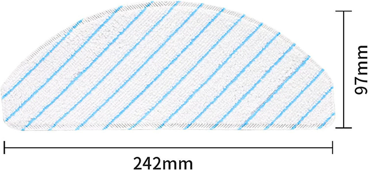 10 X Mopping pads for Ecovacs Deebot T9/T9+/N8 PRO/N8 PRO+/N8/N8+/NEO/T8/T8+/T8 AIVI/X1 PLUS/T10 PLUS V424-HY-DEE-MOPT8