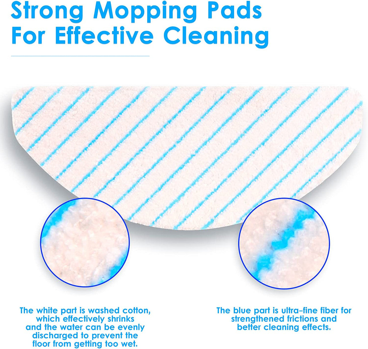 10 X Mopping pads for Ecovacs Deebot T9/T9+/N8 PRO/N8 PRO+/N8/N8+/NEO/T8/T8+/T8 AIVI/X1 PLUS/T10 PLUS V424-HY-DEE-MOPT8