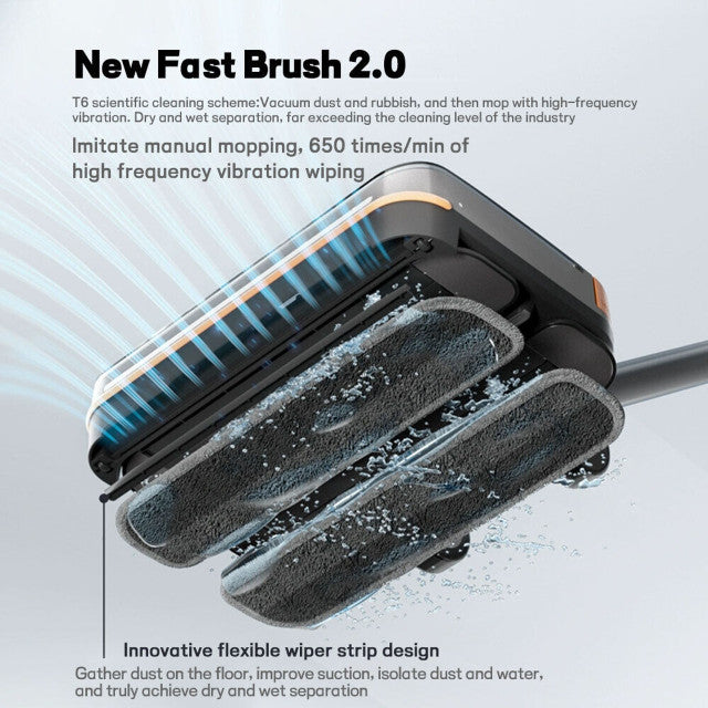 Hygieia T6 Wet Dry Mop Head - For Dyson V7, V8, V10, V11, V15 & GEN5 Models V424-HY-MPT6-