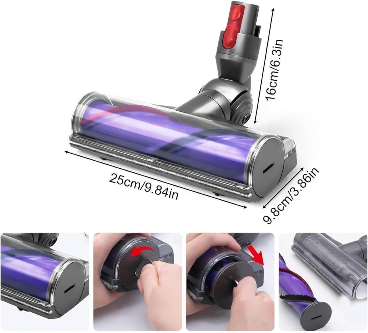Hygieia Direct Drive Motorhead - For Dyson V7 V8 V10 V11 V15 & Outsize Models V424-HY-PHDYV7-15