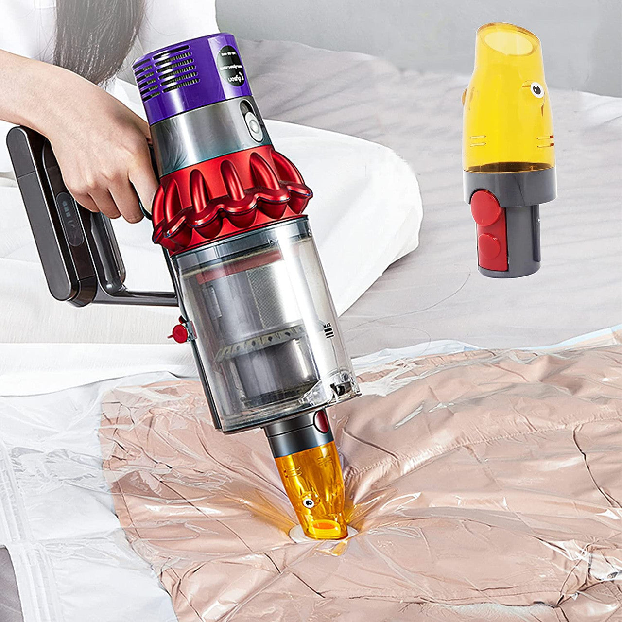 Air Sealing Dyson Adaptor for Vacuum Seal, Space Saver Storage bags V424-HY-SBN