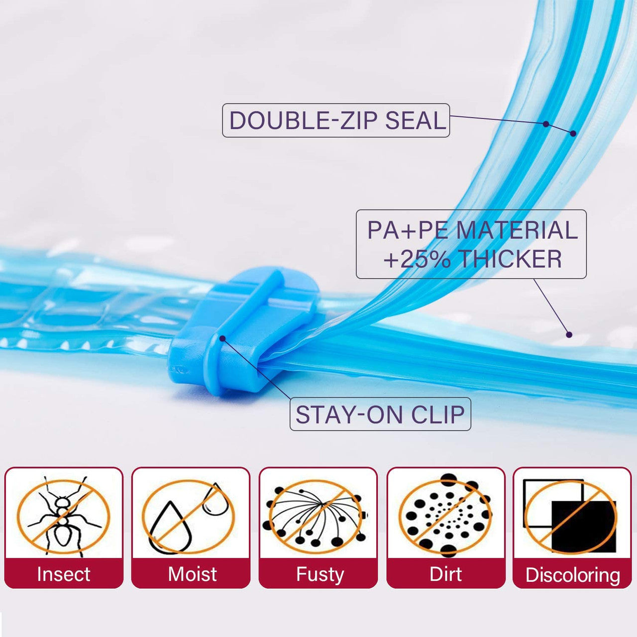 9 Pack Space Saver Vacuum Seal Storage Bag Kit, 2 Large, 5 Medium & 2 Small V424-HY-SPACE9