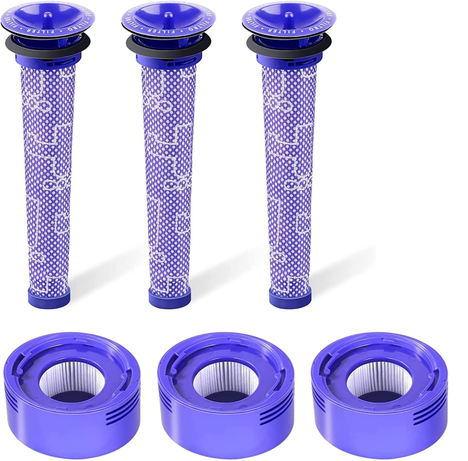 3 X Filter Kits for DYSON V7 (SV11, SV37) & V8 (SV10, SV25) Vacuum Cleaners V424-HY-V8FKIT