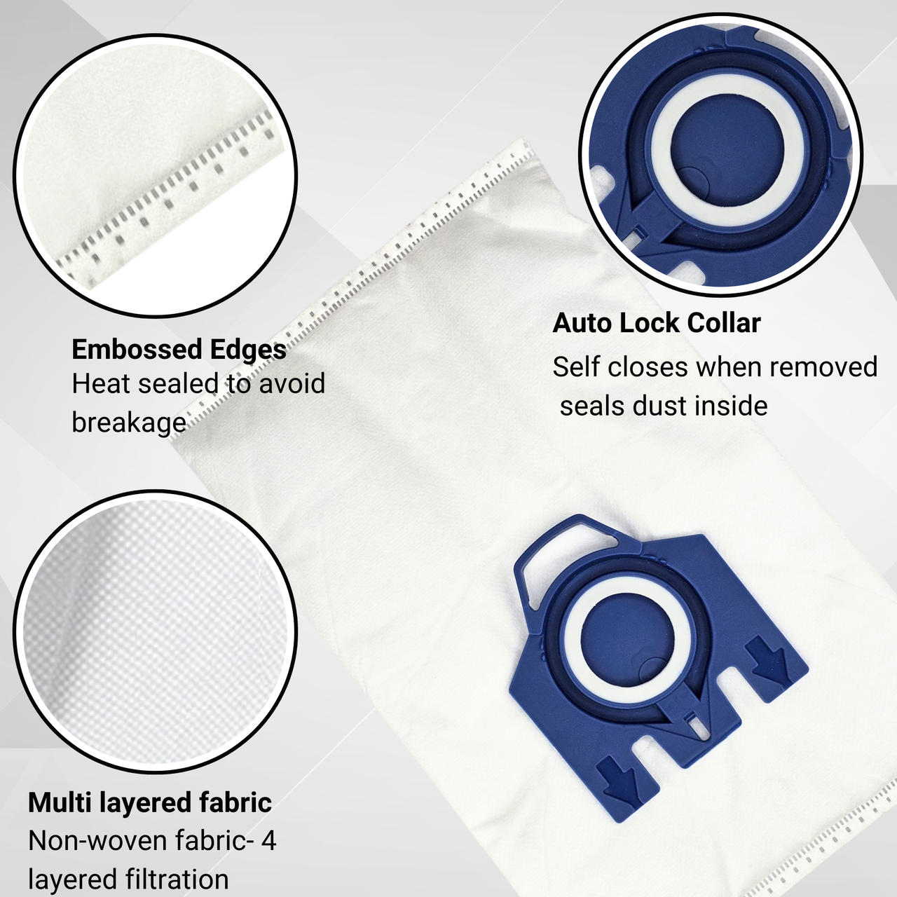 20 X Miele Vacuum Cleaner Bags, GN Type V424-KIT-BG-GNX20