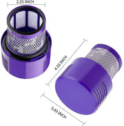 2 x HEPA Filters for Dyson V10 Vacuum Cleaners V424-KIT-FILTD-V10X2