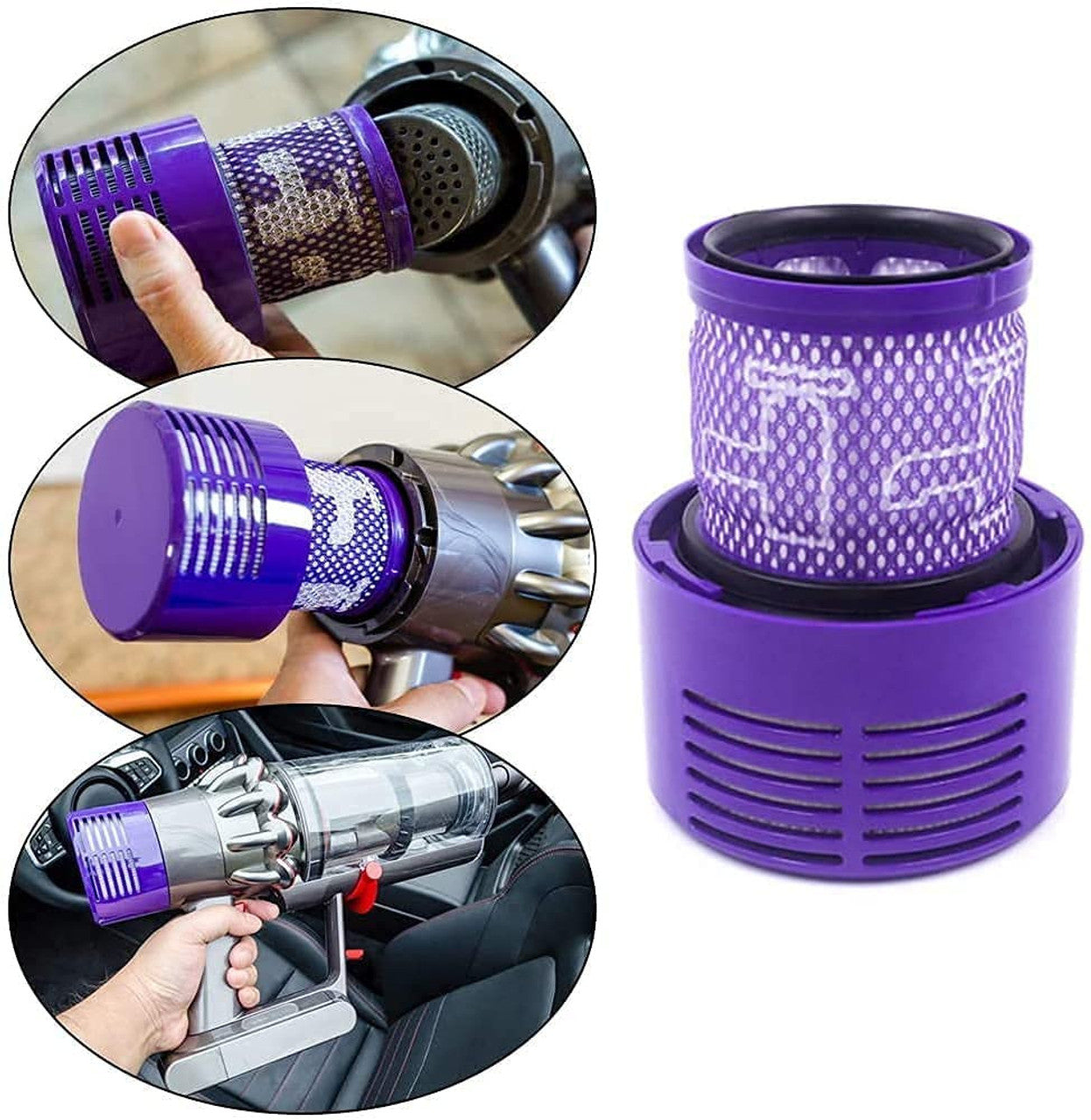 2 x HEPA Filters for Dyson V10 Vacuum Cleaners V424-KIT-FILTD-V10X2