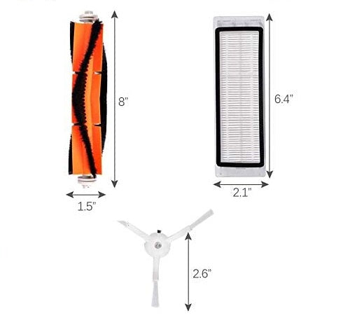 Replenishment kit for Xiaomi Roborock S6, S5, E35, E20, Mi robot vacuum cleaners V424-KIT-ROB