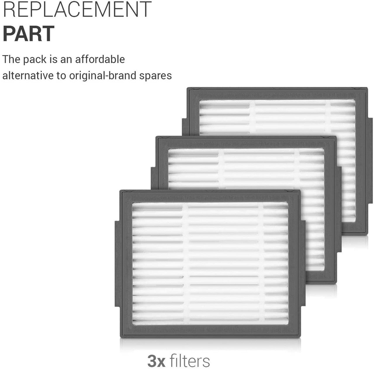 3 X HEPA filters for iRobot Roomba I, E and J series robots V424-KIT-ROOMBA-FILTX3