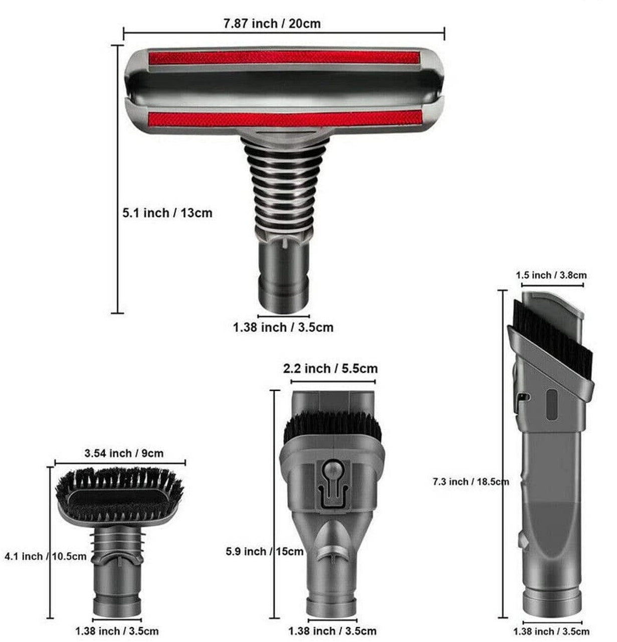Tool kit for Dyson vacuum cleaners V6, DC29, DC37, DC39, DC54 & More V424-KIT-TOOL-DY3