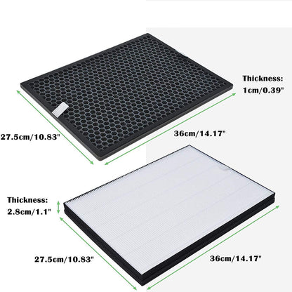Filter kit for Philips FY1413/FY1410, 1000 Series Carbon & HEPA Air Purifiers V424-PH-AIR1000KIT