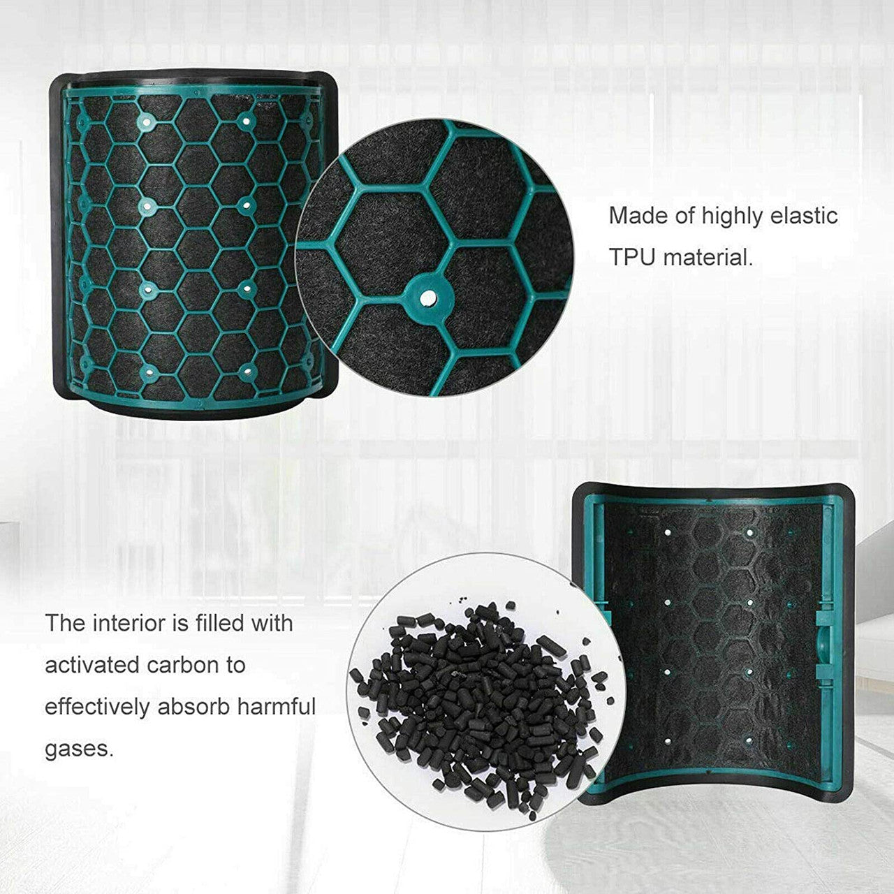 Glass HEPA + Inner Carbon Filter for Dyson Pure Cool Air Purifier V424-PUREHEPA