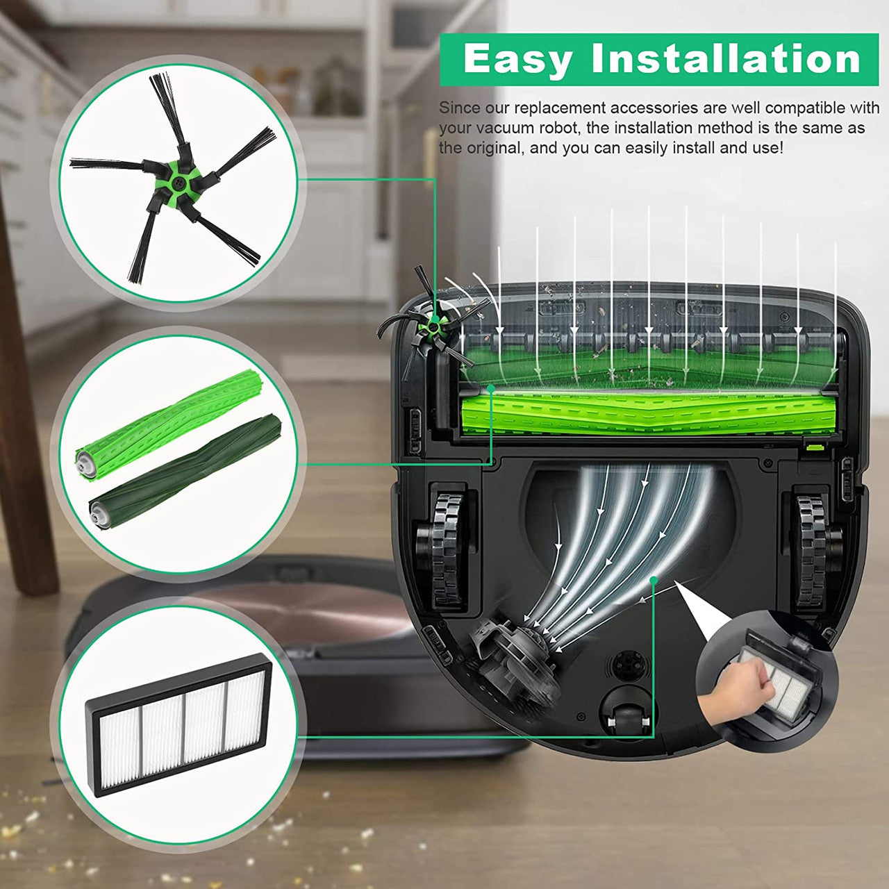 Replenishment Kit for iRobot Roomba S Series (S9 & S9+) Robotic Vacuum Cleaners V424-RO-REPS9