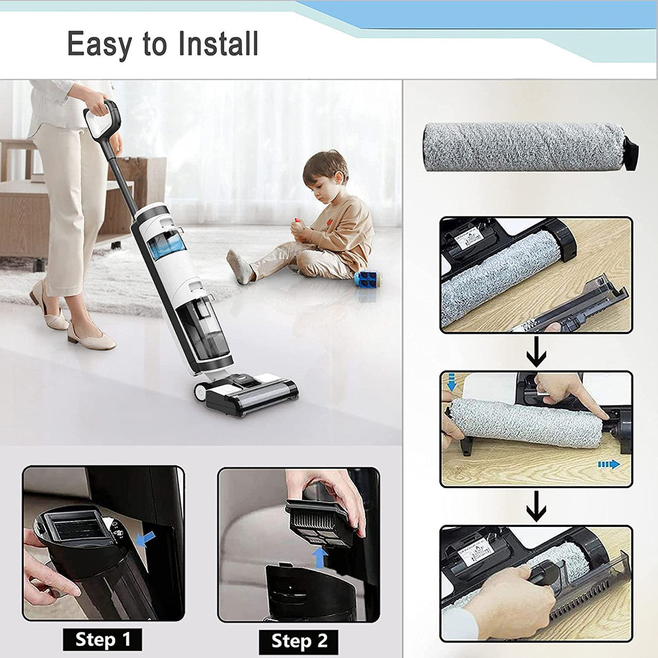 Filters & Roller Brush Pack For Tineco Floor One S3 V424-TI-S3KIT