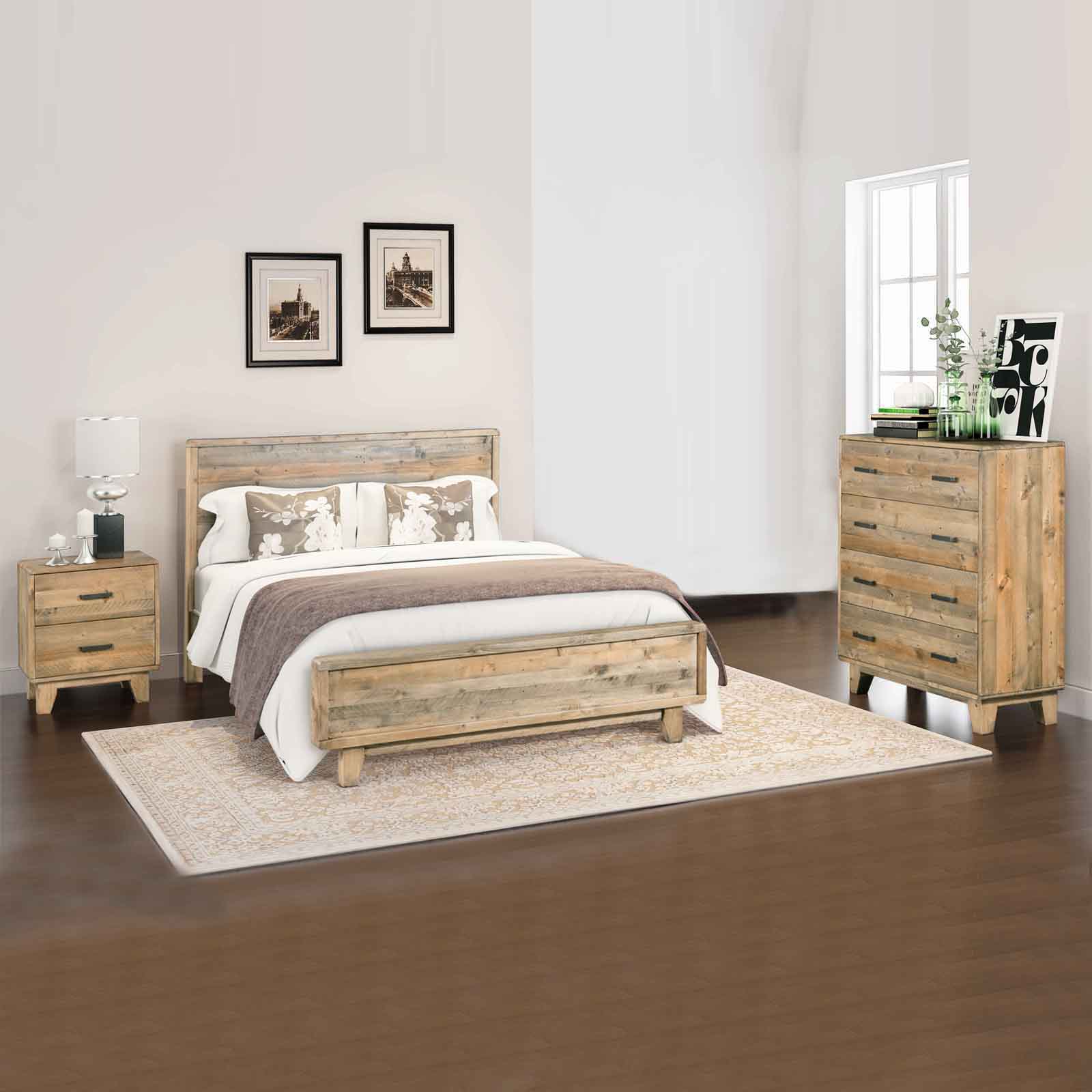 Woodland Queen 4-Piece Bedroom Suite V43-BDS-WDL-4PC-TBY-Q