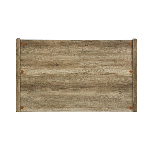 Double Size Bed Frame Natural Wood like MDF in Oak Colour V43-BED-CELDOK