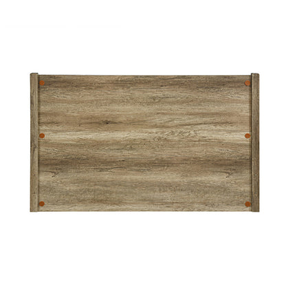 Double Size Bed Frame Natural Wood like MDF in Oak Colour V43-BED-CELDOK