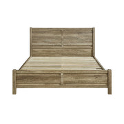 Queen Size Bed Frame Natural Wood like MDF in Oak Colour V43-BED-CELQOK