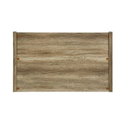 Queen Size Bed Frame Natural Wood like MDF in Oak Colour V43-BED-CELQOK