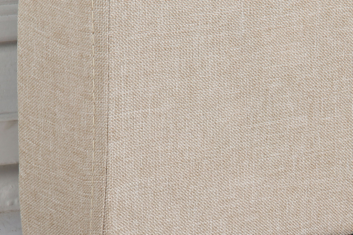 Bed Head King Beige Headboard Upholstery Fabric Tufted Buttons V43-BED-CILNKBE
