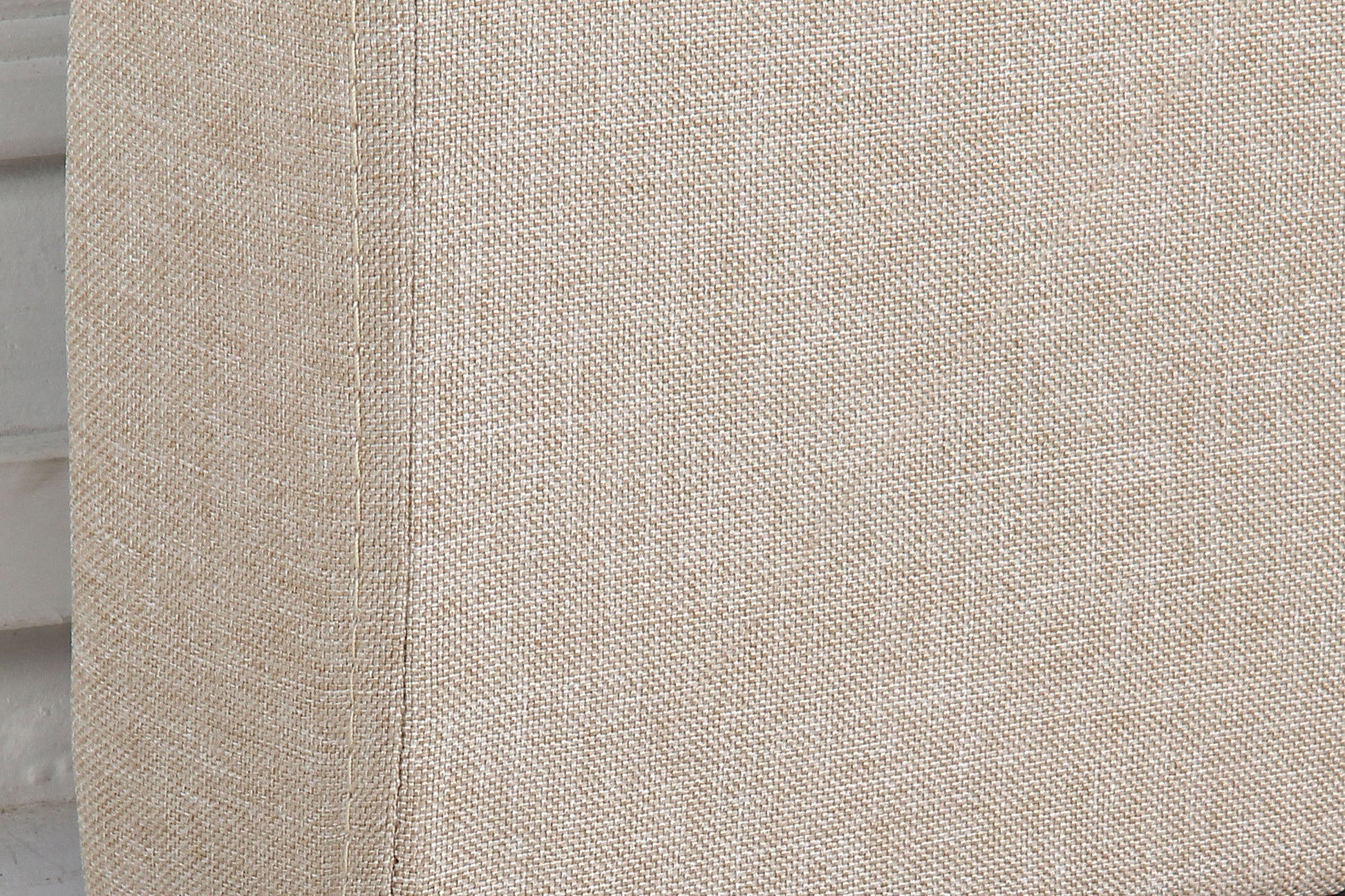 Bed Head King Beige Headboard Upholstery Fabric Tufted Buttons V43-BED-CILNKBE