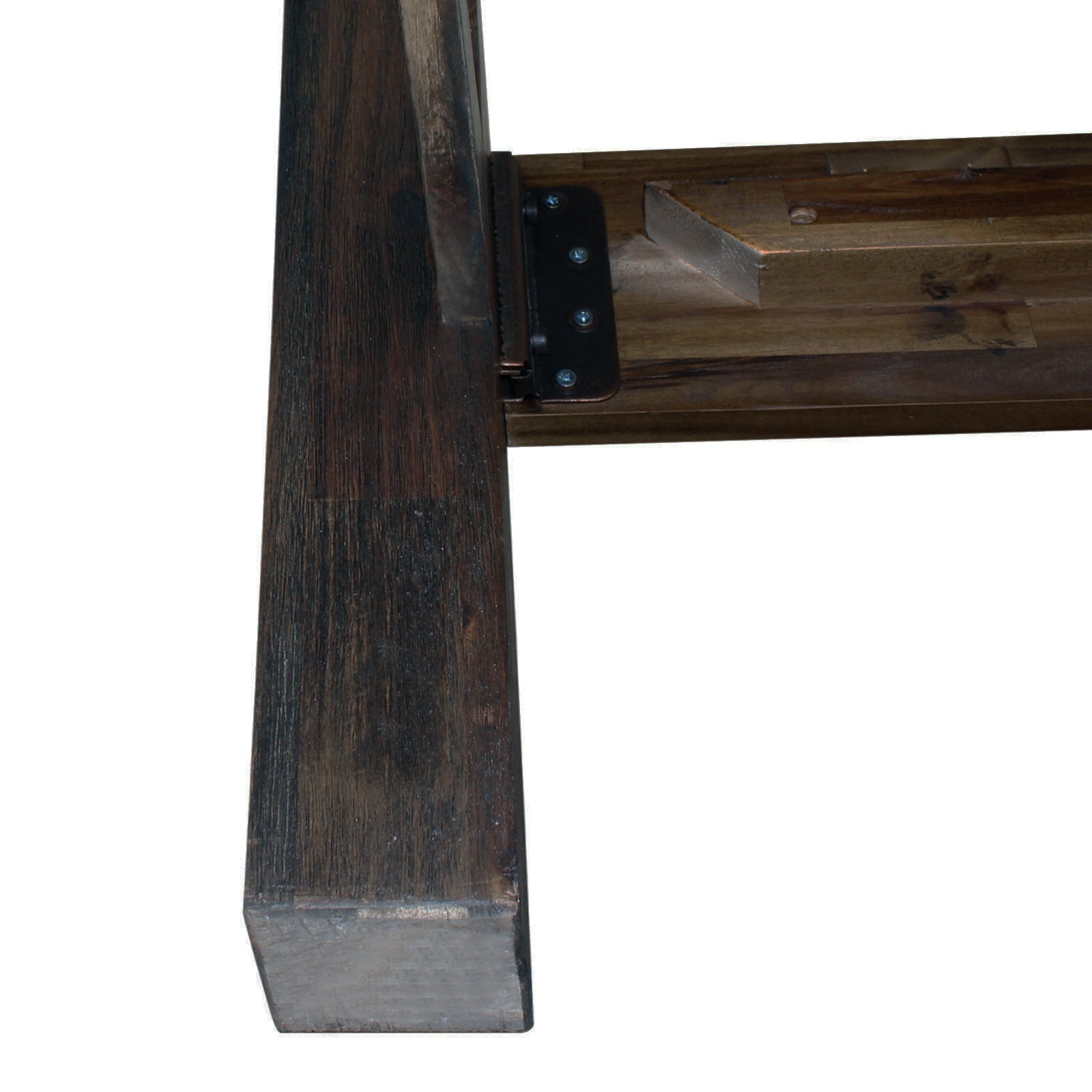 Bed Frame Queen Size in Solid Wood Veneered Acacia Bedroom Timber Slat in Chocolate V43-BED-NOWQCH