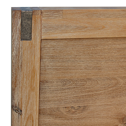 Bed Frame Single Size in Solid Wood Veneered Acacia Bedroom Timber Slat in Oak V43-BED-NOWSOK