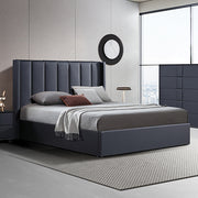 Prado Gas Lift Queen Bed Frame Non-woven Fabric MDF KD Slats V43-BED-PRD-Q