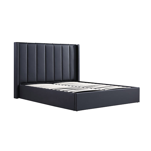 Prado Gas Lift Queen Bed Frame Non-woven Fabric MDF KD Slats V43-BED-PRD-Q