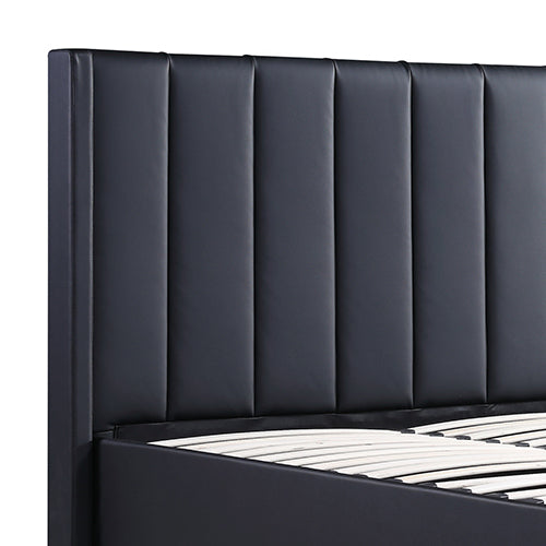 Prado Gas Lift Queen Bed Frame Non-woven Fabric MDF KD Slats V43-BED-PRD-Q