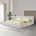 Ralph Queen Bed Frame Fabric Upholstery in KD slat V43-BED-RALP-Q