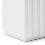 Buffet Ceramic Table Top MDF Cabinet Storage Stainless Steel In White V43-BFT-BRNNA