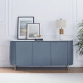 Buffet MDF Glossy Surface Ceramic Top Dark Blue Storage Cabinet V43-BFT-DXN